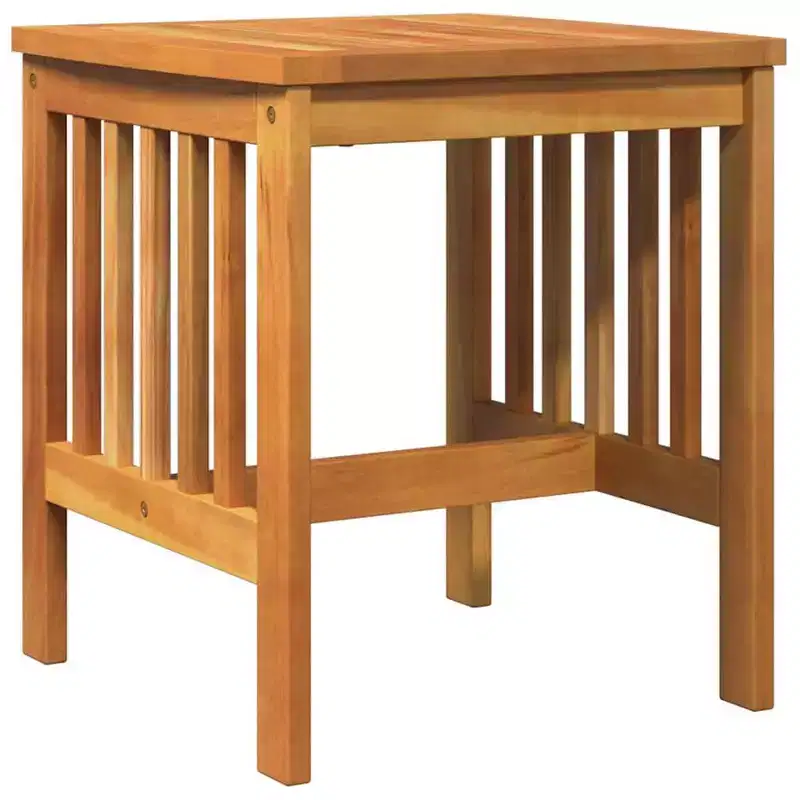 vidaXL Side Table Oil Natural Solid Acacia Wood