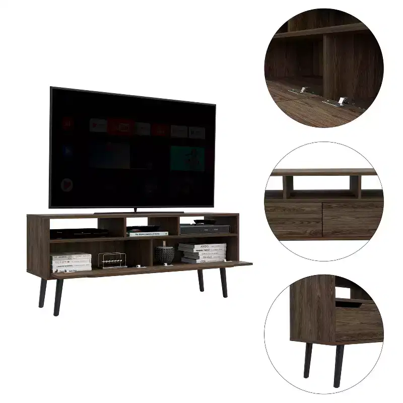 Santa Fe TV Stand for TVs up to 55" Walnut - Boahaus