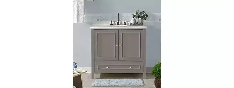 36" Williamsburg Vanity Cabinet Gray - Alaterre Furniture