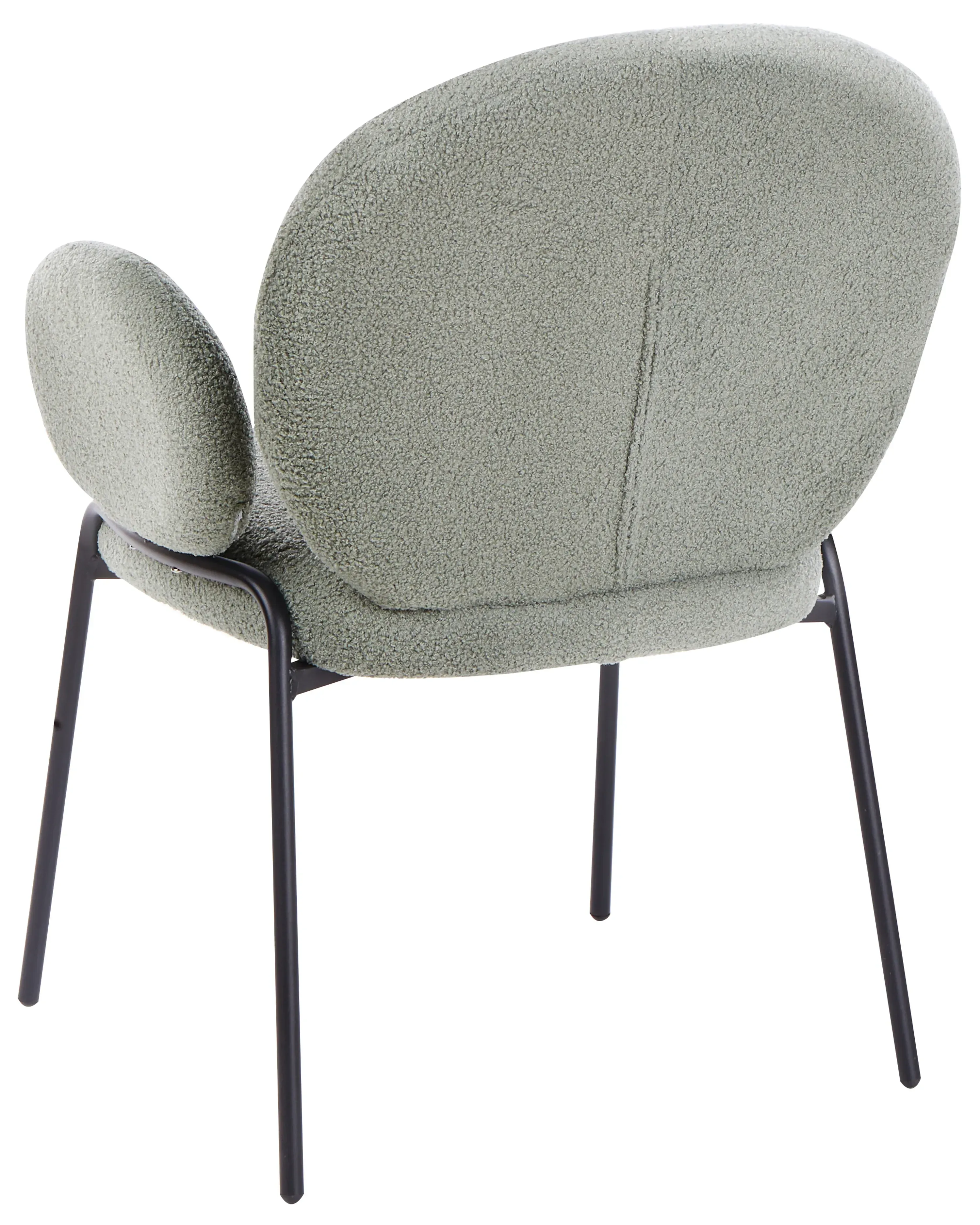 Set di 2 sedie da pranzo Bouclé Verde chiaro