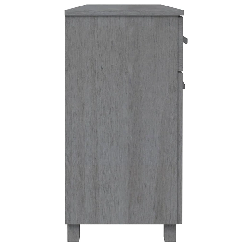 vidaXL Sideboard Bar Buffet Console Cabinet with Drawers HAMAR Solid Wood Pine - 44.5 x 15.7 x 31.5