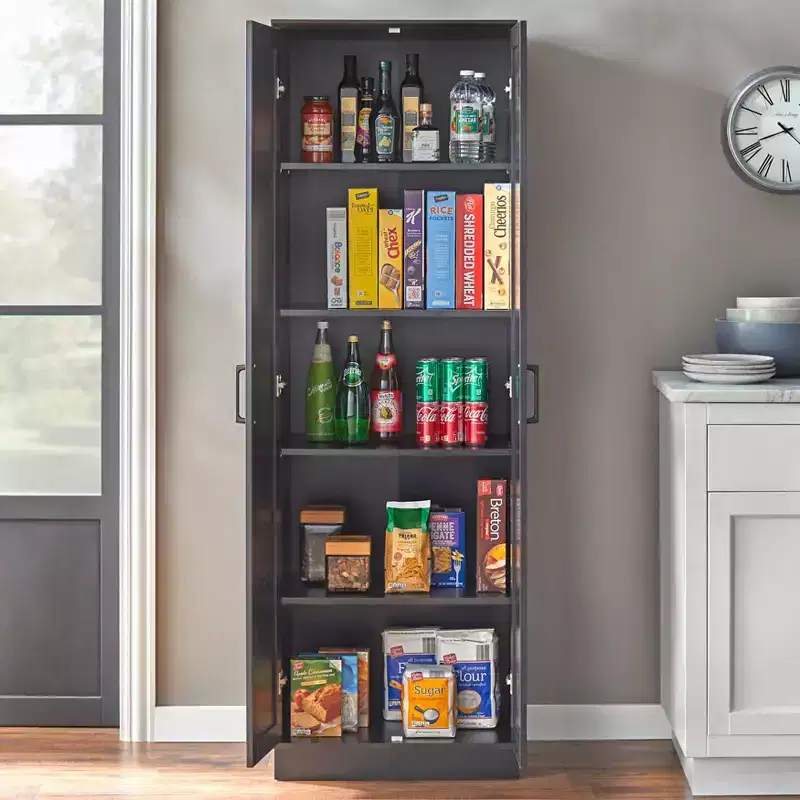 Buylateral Fenna Modern Farmhouse Storage Pantry Cabinet