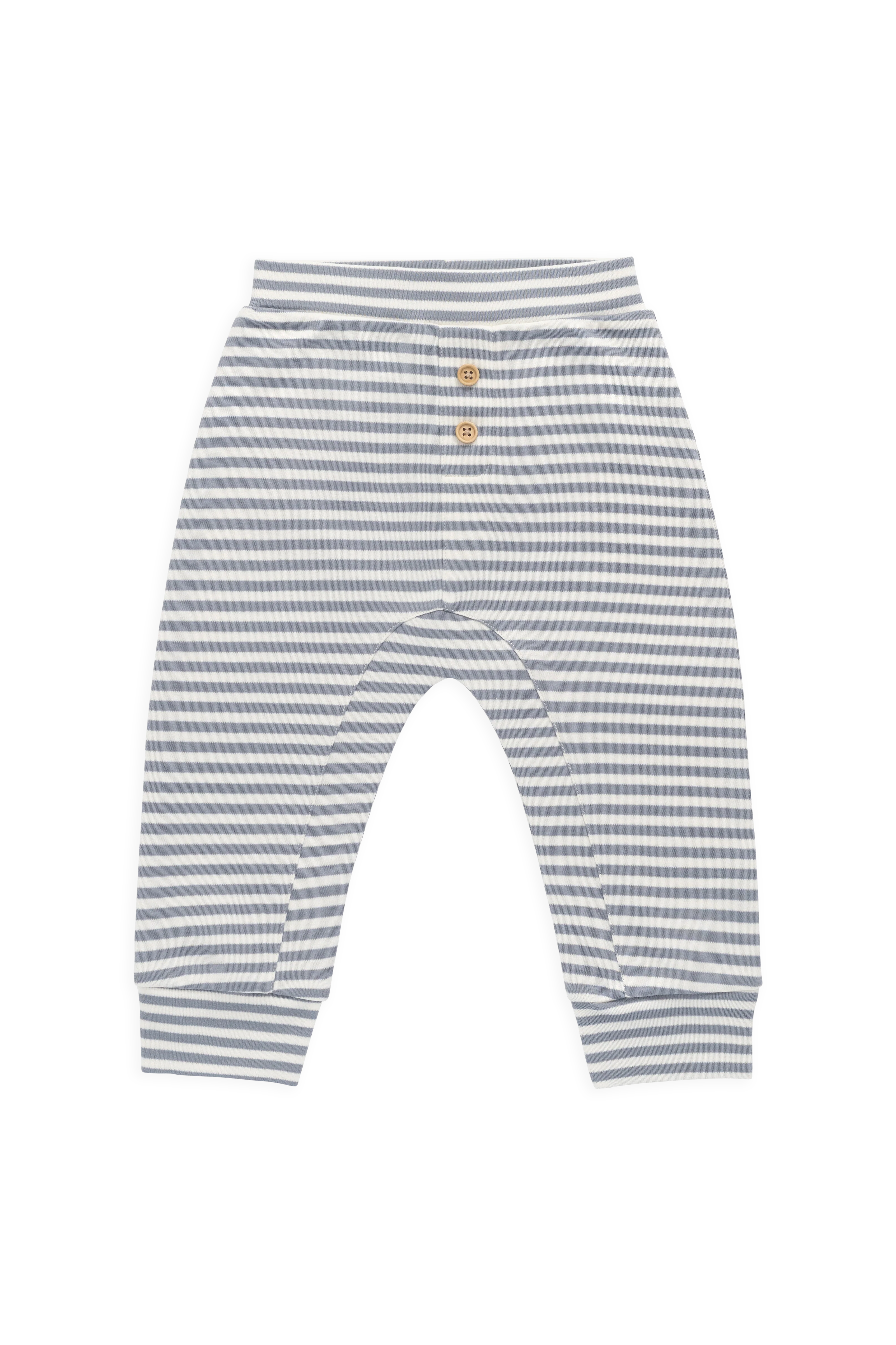 Narrow Stripe Pima Cotton Relaxed Pant with Elastic Waistband for Babies 0M–4Y