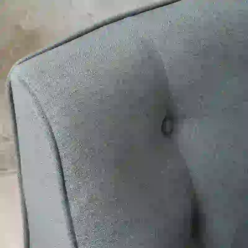 Upholstered Button-Tufted Accent Chair with Iron Hairpin Legs