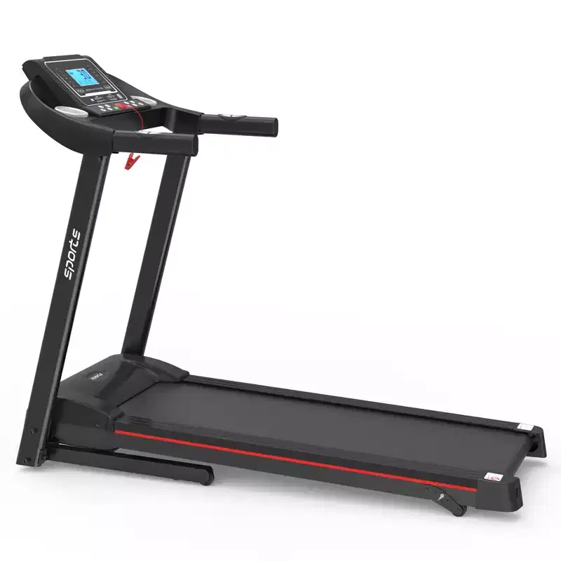 Okak Foldable Treadmill with Incline and 5IN LCD Screen, Portable Treadmill with Bluetooth Music, Walking Pad for Man, Women, Black