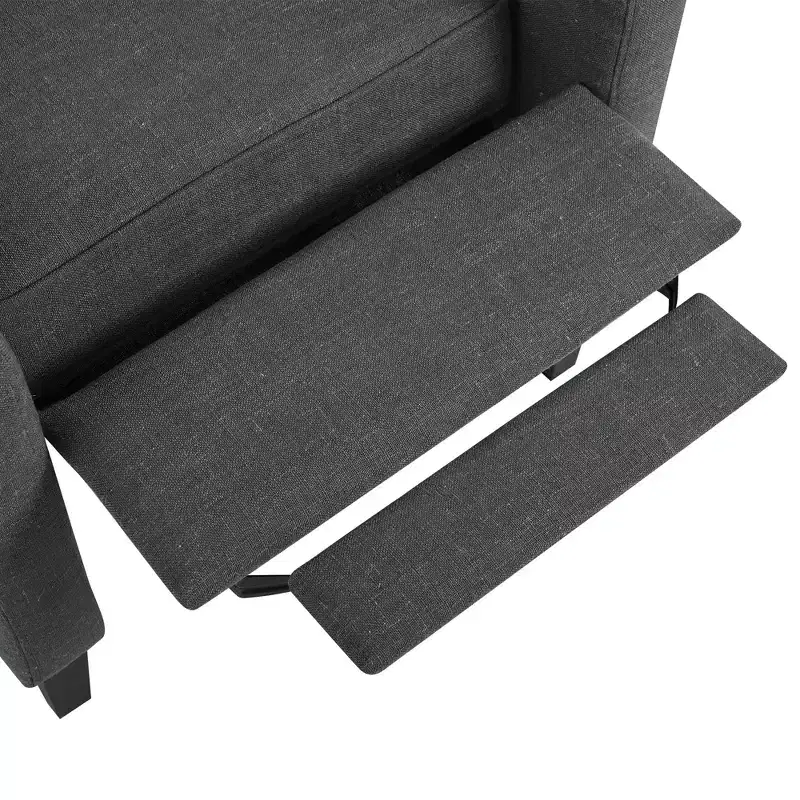 Christopher Knight Home Nicole Button-tufted Upholstered Recliner Chair with Foldable Side Table