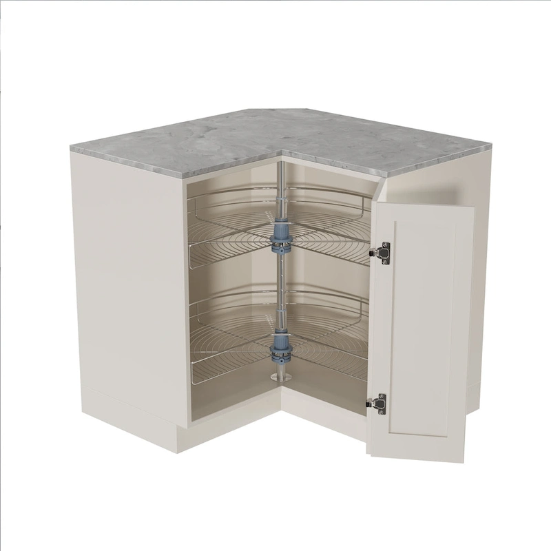 Dowell Lazy Susan 32 Diameter - 270 Degree Double Rack Stainless Steel