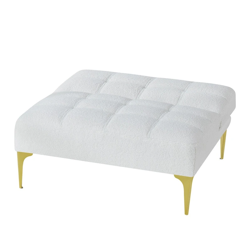 Convertible Sofa Bed Futon with Solid Wood Legs Linen Fabric Musterd Green