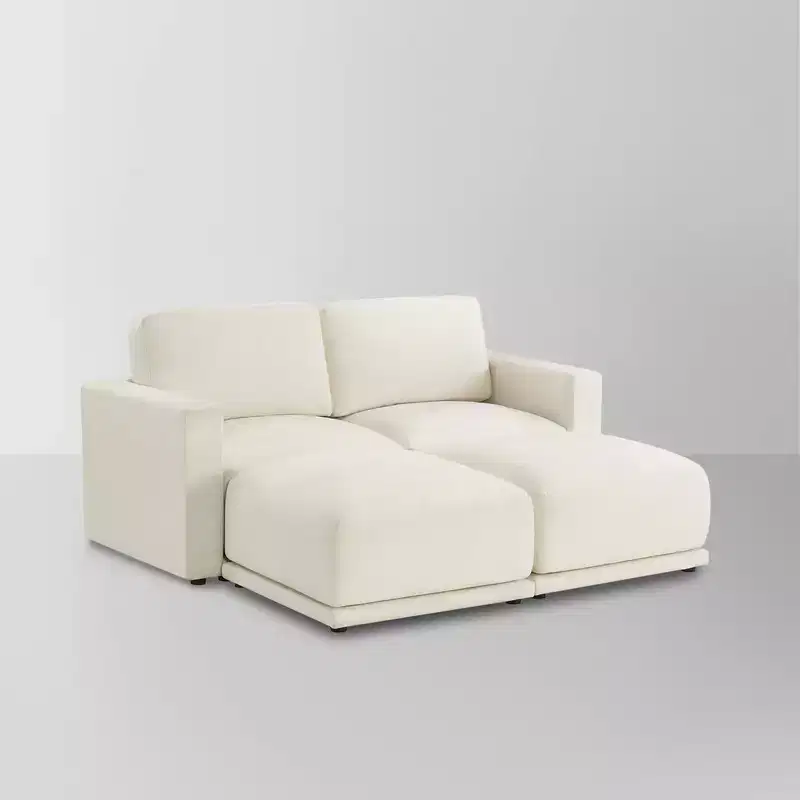 Spruce & Spring 4-Piece Oversized Modular Sectional Sofa Cloud Couch for Living Room