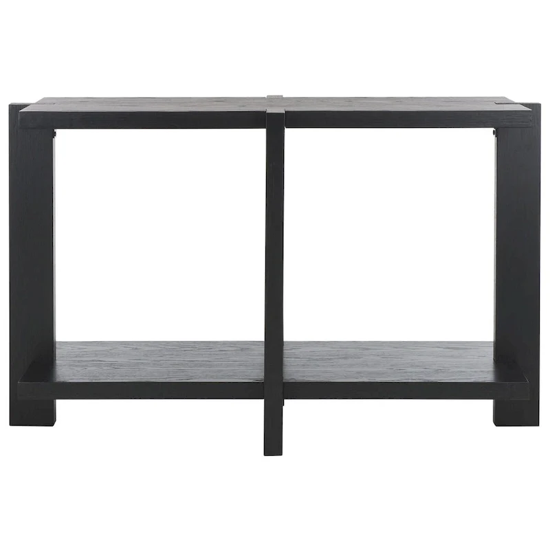 Rectangular Oak Veneer Wood Console Table - 48W x 20D x 30H