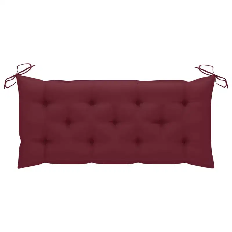 Garden Bench Natural wood Solid acacia wood with a fabric cushion