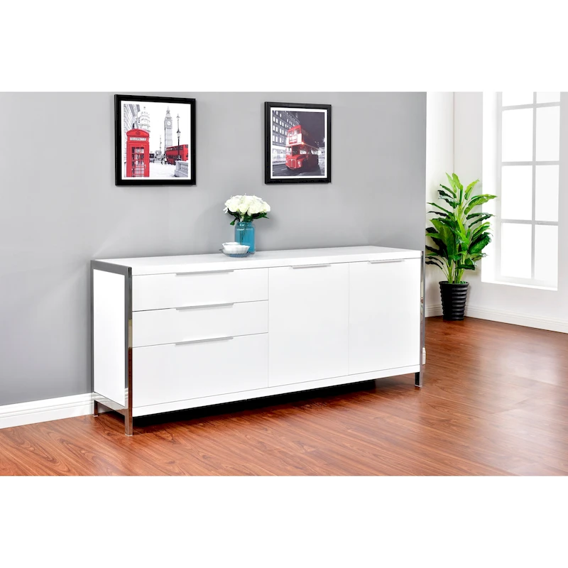 Best Quality Furniture Modern Lacquer 3-drawer Cabinet