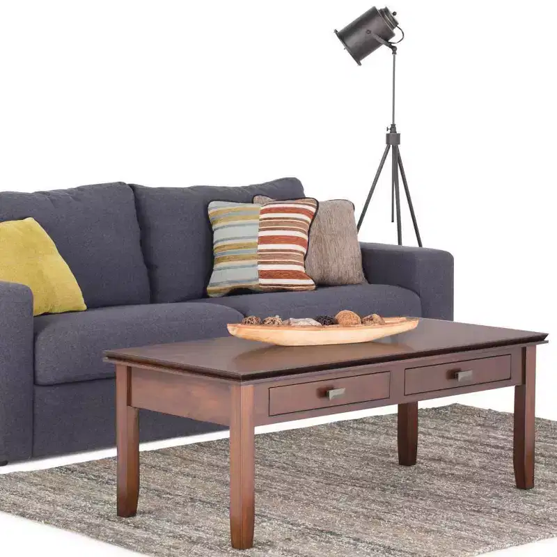 46" Stratford Coffee Table Russet Brown - WyndenHall