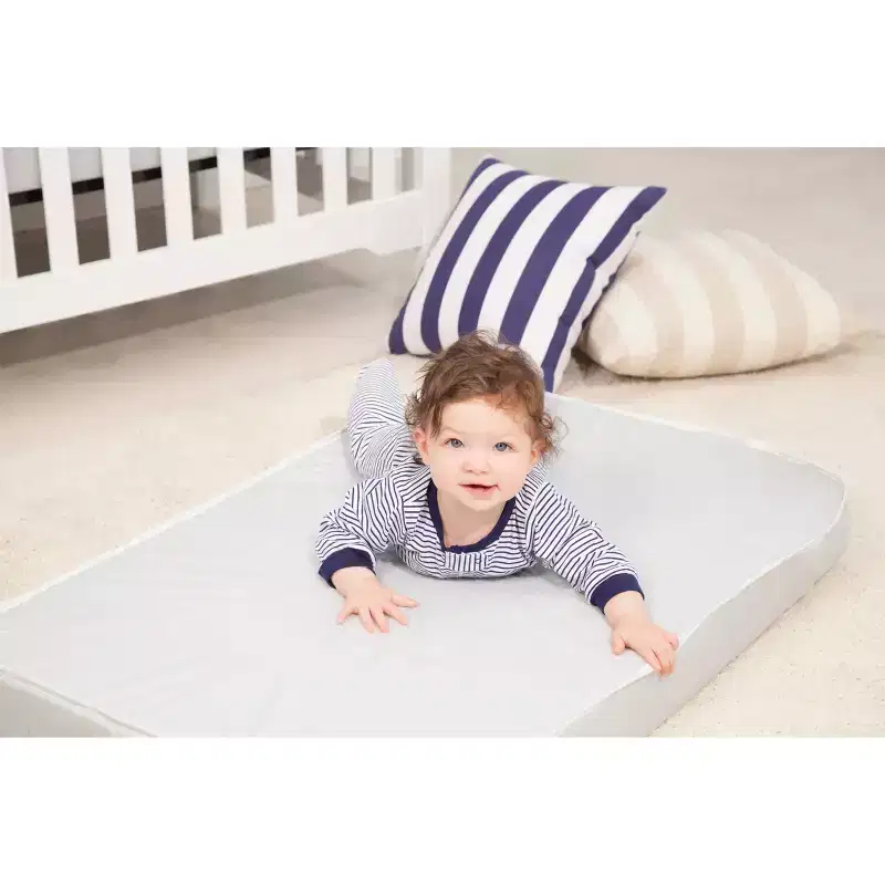 DaVinci Deluxe Coil Mini Crib Mattress, Greenguard Gold Certified: Firm, Innerspring, Waterproof Cover, Hypoallergenic
