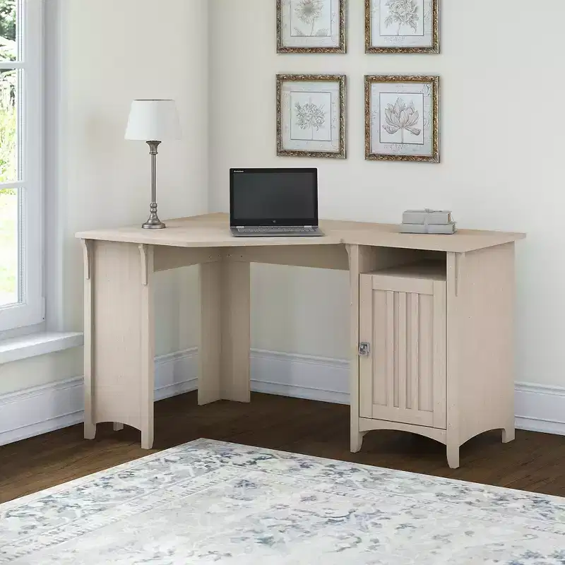 Salinas Corner Desk with Storage - Bush Furniture
