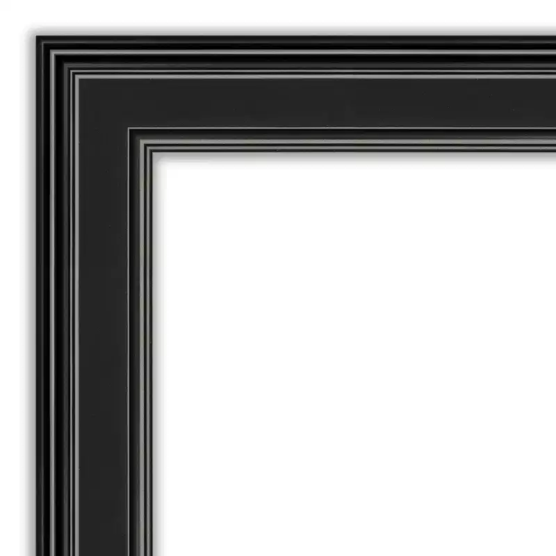 Amanti Art Ridge Petite Bevel Bathroom Wall Mirror
