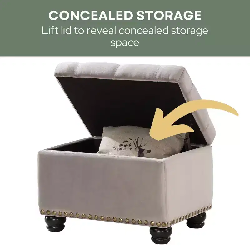 HomeStock Comfort 5th Avenue Storage Ottoman