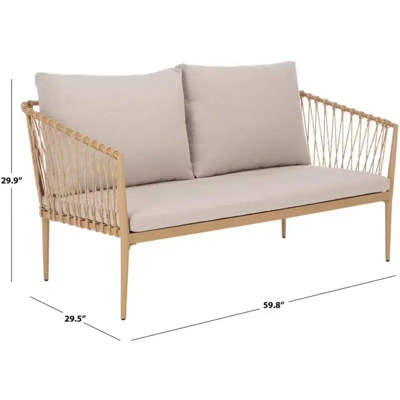Dante Rope Patio Loveseat - SEI
