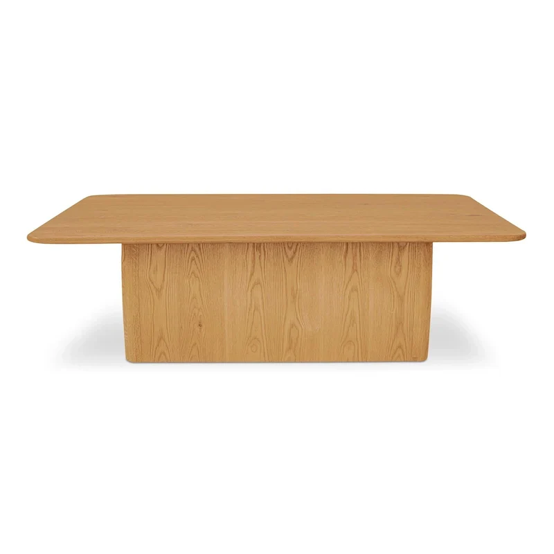 Rectangular Coffee Table with Round Corners - 55W x 36D x 17H