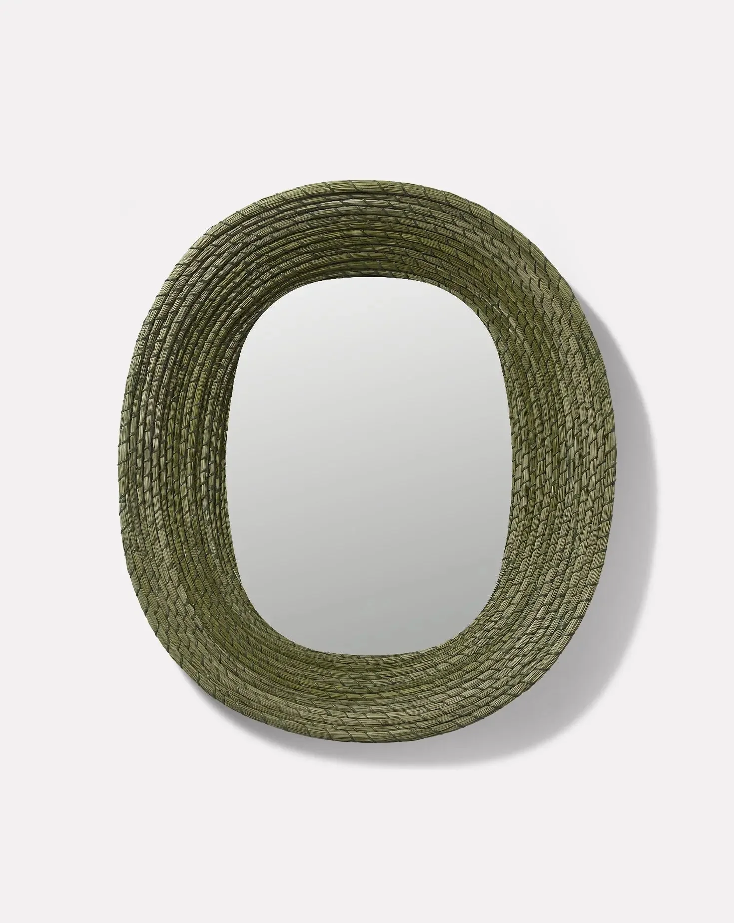 Green Wall Mirror Oval