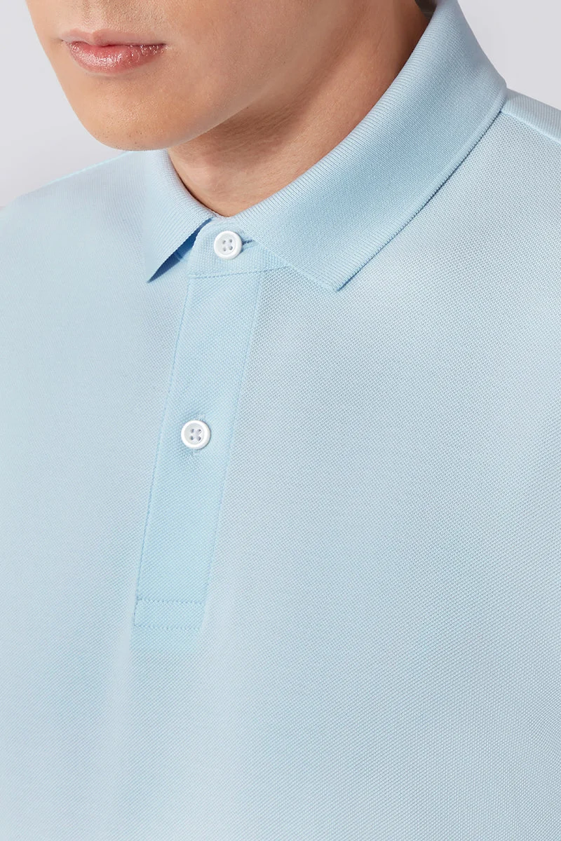 Pique Polo – Light Blue