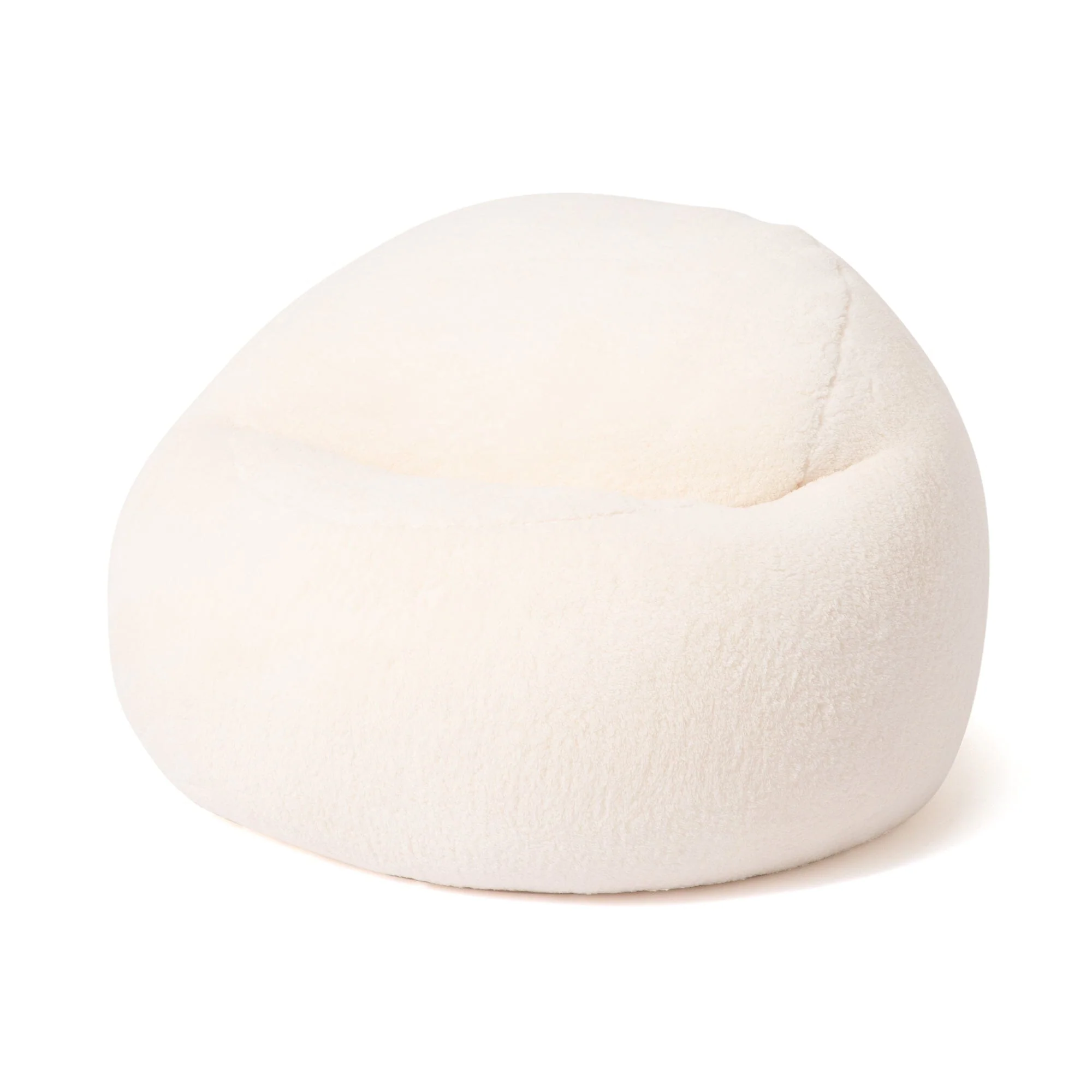 Poodle Fur Bean Sofa – Ivory