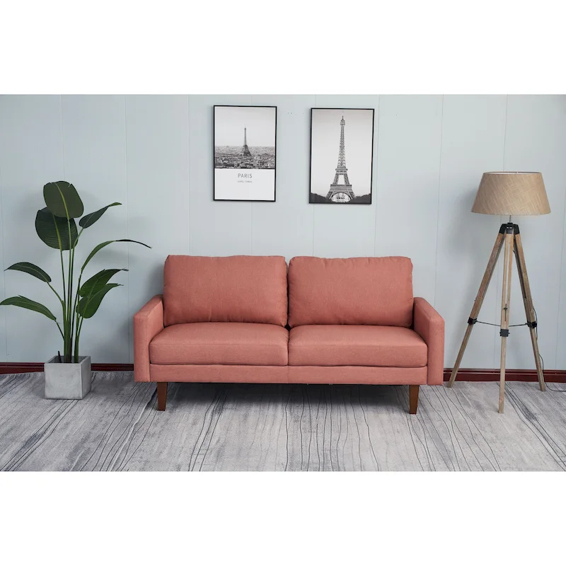 Adelaide 70 Linen Square Arm Sofa