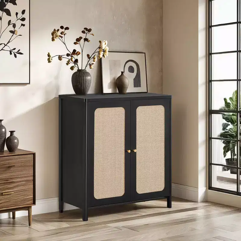 Spruce & Spring Boho Chic Sideboard Buffet Cabinet for Dining Room