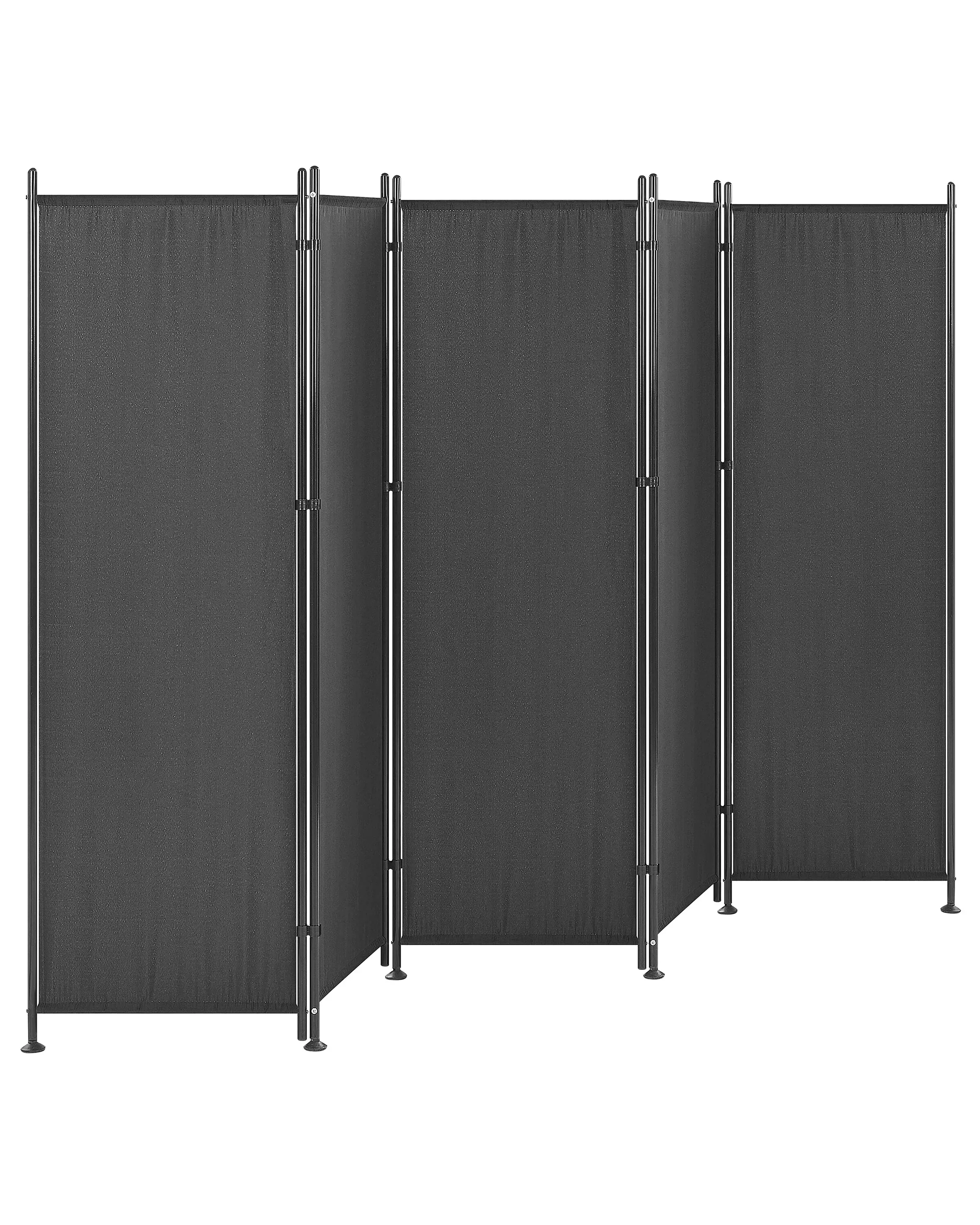 Divisorio per ambienti a 5 pannelli Nero 270x170 cm