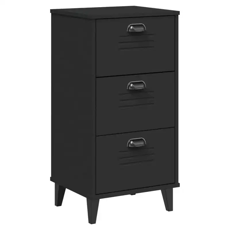 Bedside Cabinet Accent End Table Bedroom Furniture Solid Wood Pine