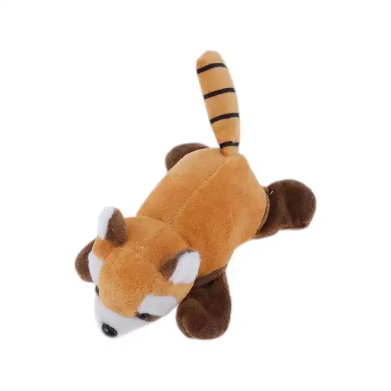 Unique Bargains Decorative Magnets Magnetic Fridge Irregular Shape Plush Large Raccoon Orange Yellow 1Pc