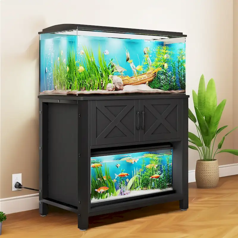 40-50 Gallon Aquarium Stand Cabinet Fish Tank Stand with Power Outlets