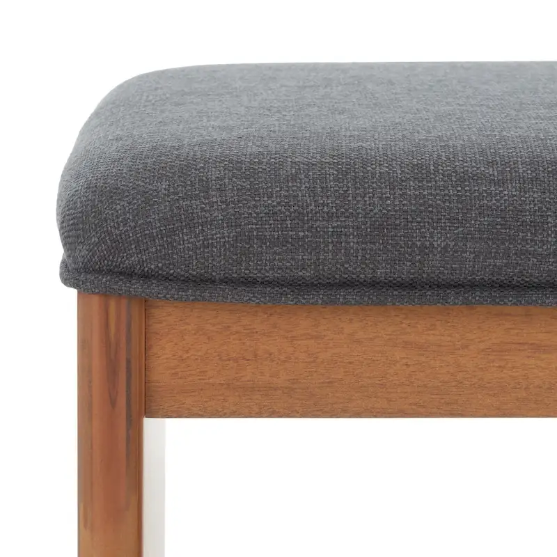 SAFAVIEH Home Collection Solo Open Shelf Bench W/ Cushion - 20 W x 15 D x 18 H
