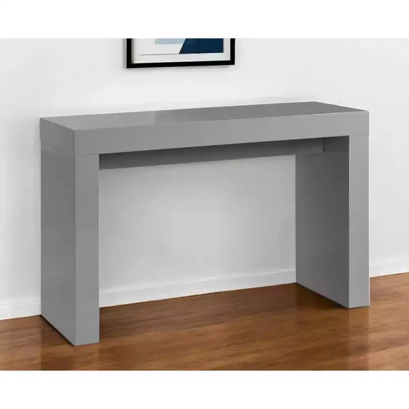 HomeRoots 47 Gray Wood Block Console Table