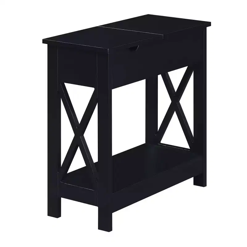 Oxford Flip Top End Table with Charging Station