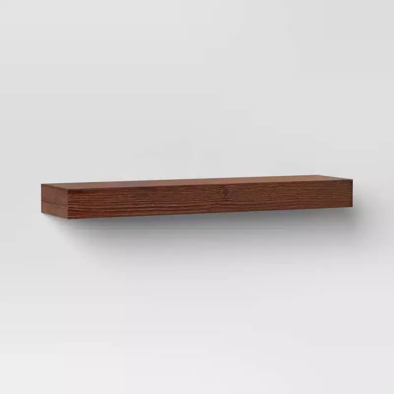 24 Floating Wood Shelf - Threshold