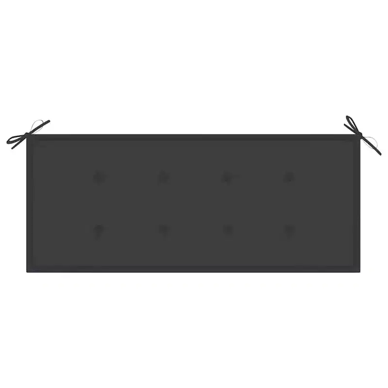 Garden Bench Anthracite Fine sanded teak hardwood 50.6 in