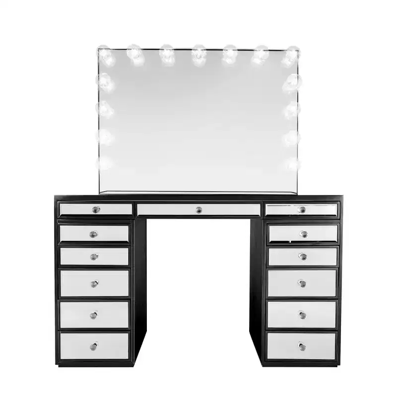 Impressions Vanity SlayStation Plus Premium Mirrored Vanity Table