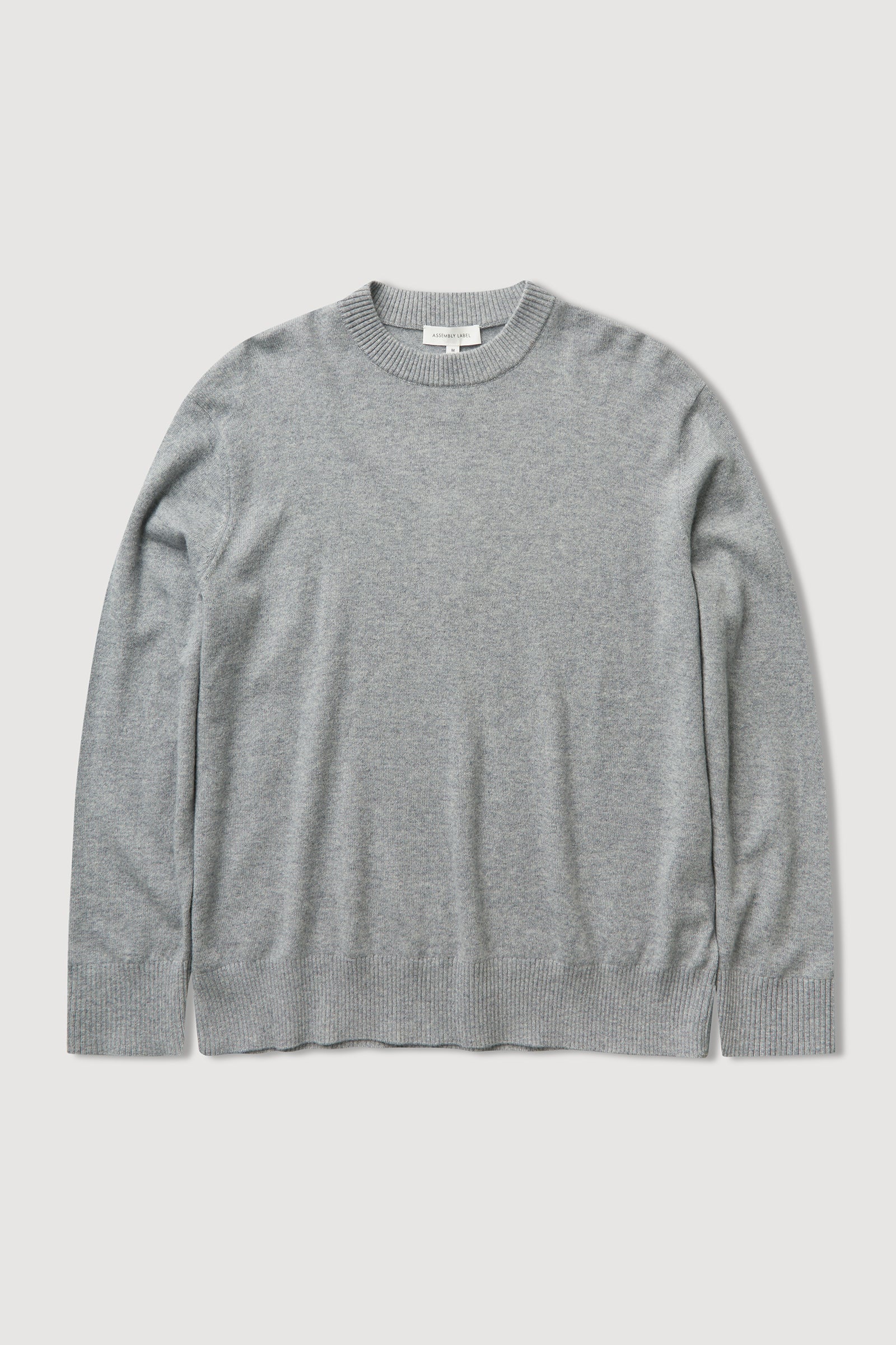 Grey Marle Crew Neck Cashmere Knit