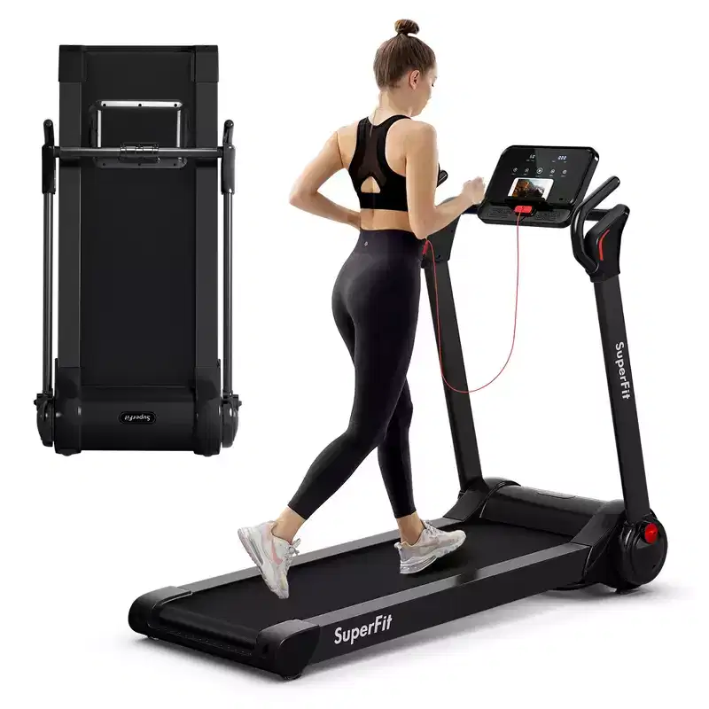 Costway Folding 2.25HP Electric Treadmill Running Machine APP Control Bluetooth