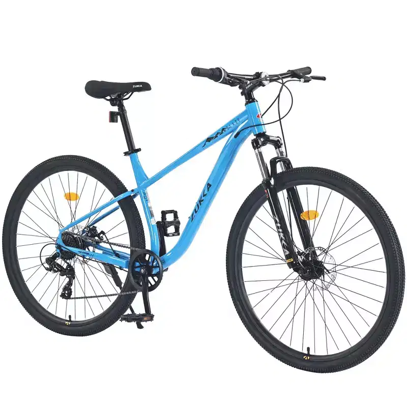 Okak 29IN Mountain Bike with 8 Speed System, Dirt Bike with Steel Frame and Front Suspension, Adult Bike for Men, Women, Boys and Girls