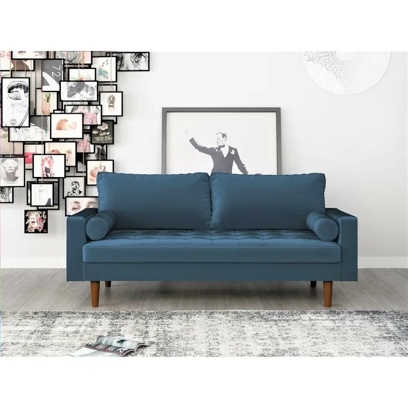 Velvet Mid-century Style Sofa