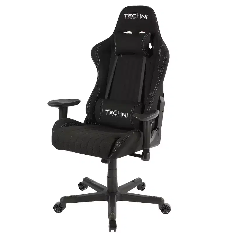 Adjustable Ergonomics Gaming Chair 360 Swivel Office Chair with Head & Lumbar Pillow, 90-150 Recliner for Office & Home, 250lbs Max, Black