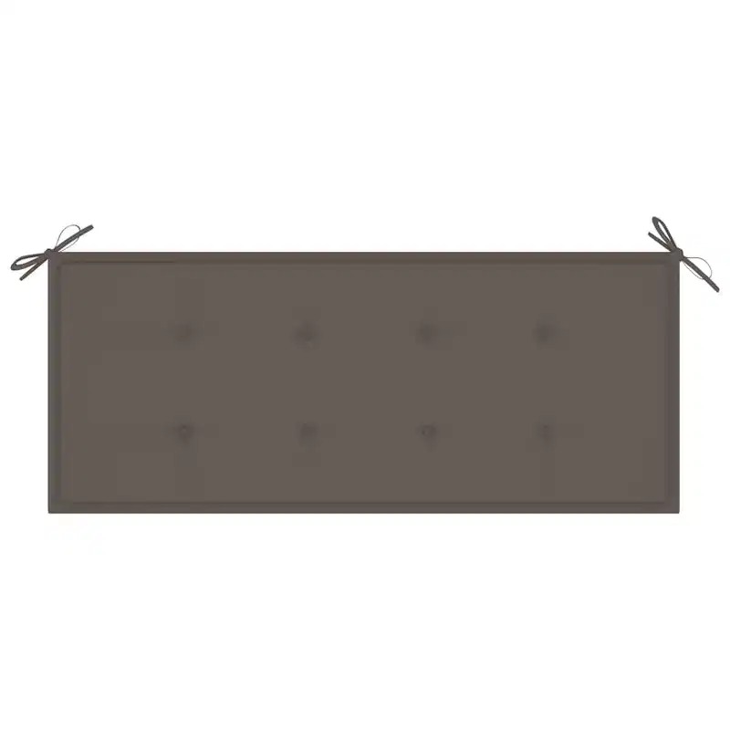 Patio Bench Brown Solid acacia wood and polyester Medium Sturdy