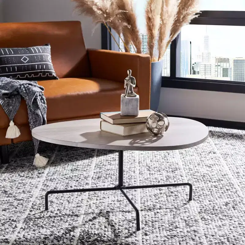 Berlin Tripod Coffee Table, Modern Accent Table with Tripod Legs