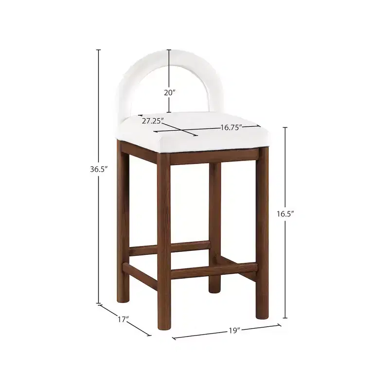 Velvet Counter Stool