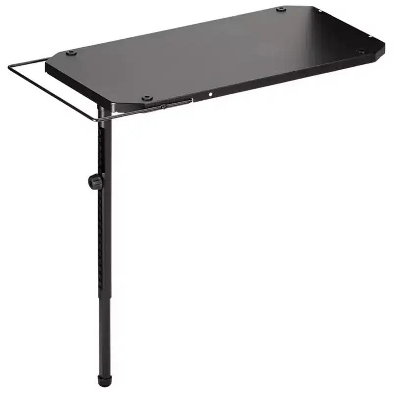 16 x 31 in. Metal Side Table for Stove Propane Tanks, Black