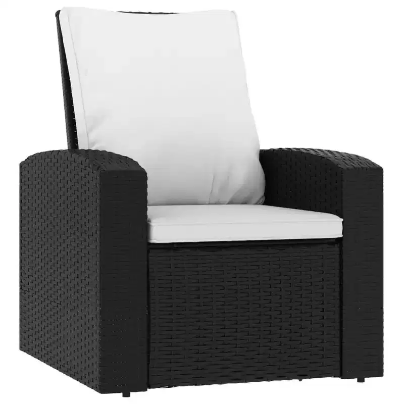 vidaXL Garden Reclining Chair PE Rattan Single Sofa