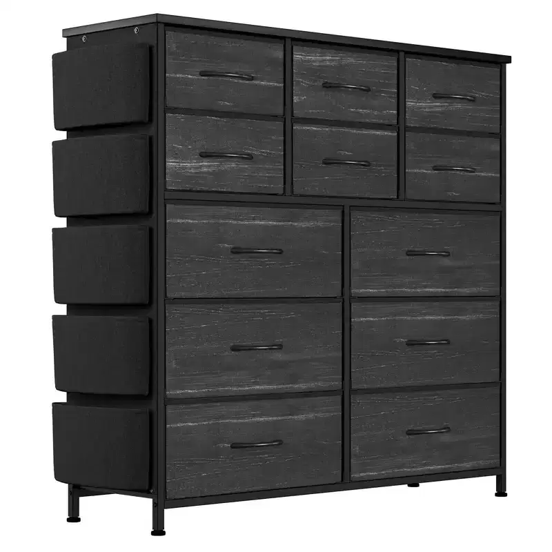 12 Drawer Dresser for for Bedroom, Fabric Dressers & Chest of Drawers