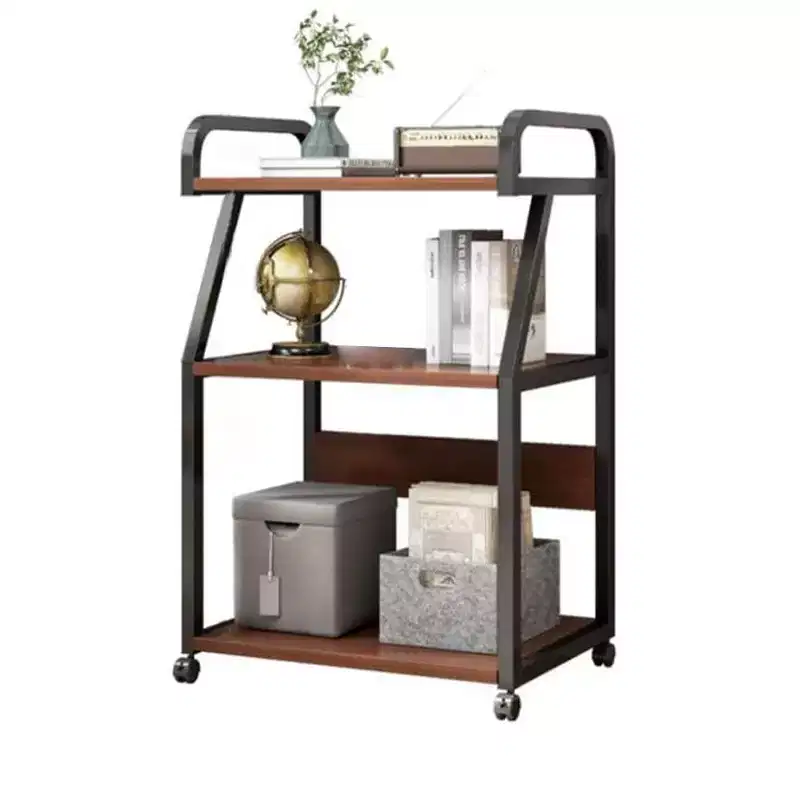 GustoWave 3 Tier Printer Stand on Wheels,Mobile Printer Table with Storage Shelf, Rolling Printer Cart with Wheels for Office Home Office Use